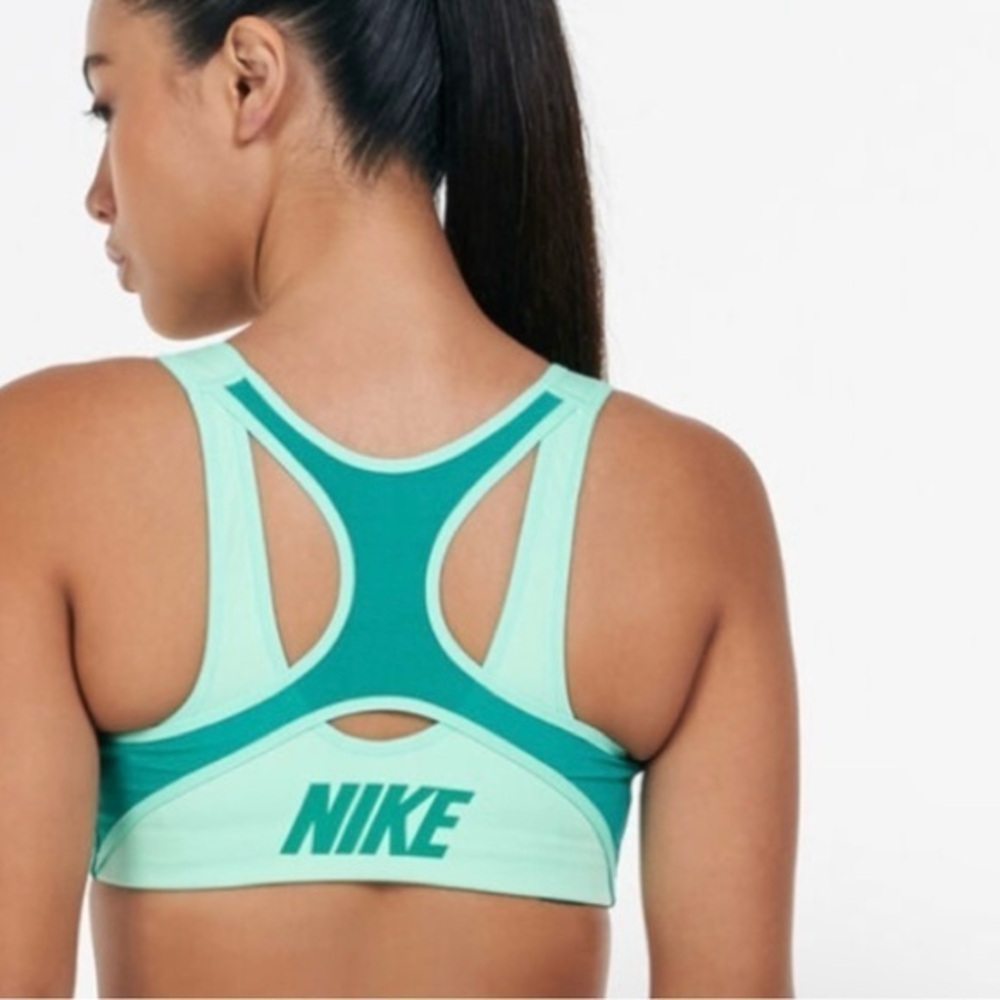 Nike‎ Dri-Fit Shape Women's High-Support Padded Front-Zip Sports Bra Size XS